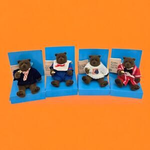 1983 Gund Abiner Smoothie Last Elegant Bear Four Miniature Bears in Original Box